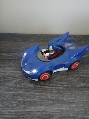 Sonic The Hedgehog Car And Character. Car Lights Light Up