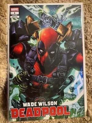 WADE WILSON DEADPOOL #1 MICO SUAYAN TRADE DRESS LTD 1600 with COA