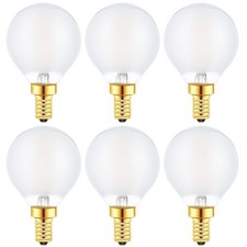 G16.5 Light Bulb 40 Watt Equivalent E12 Candelabra Base Globe LED Bulbs, E12 ...