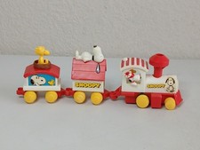 SNOOPY EXPRESS Vintage 1972 Mechanical Wind-up Train AVIVA Toy Co Preowned Works
