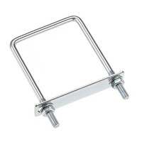 "2Satz Vierkant U-Bolzen 3-1/8\"(90Mm) Innenbreite Kohlenstoffstahl M8 Mit Muttern"