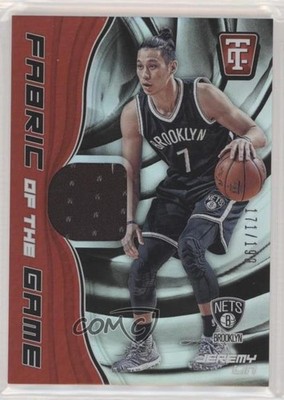 2017 Panini Totally Certified Fabric of the Game 171/199 Jeremy Lin #FG-JLN 0c3
