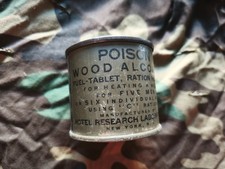 Boite alcool pour réchaud militaire US Grand modèle WW2 USA GI militaria 