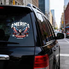 America 250Th Anniversary Sticker - 11.8X11.8 American Eagle 250 Years Annivers