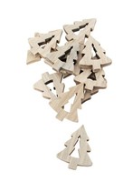 Tischdeko Holz Tannen 12 Stk. 4Cm Streudeko Weihnachtsbaum Basteln Geschenk Deko