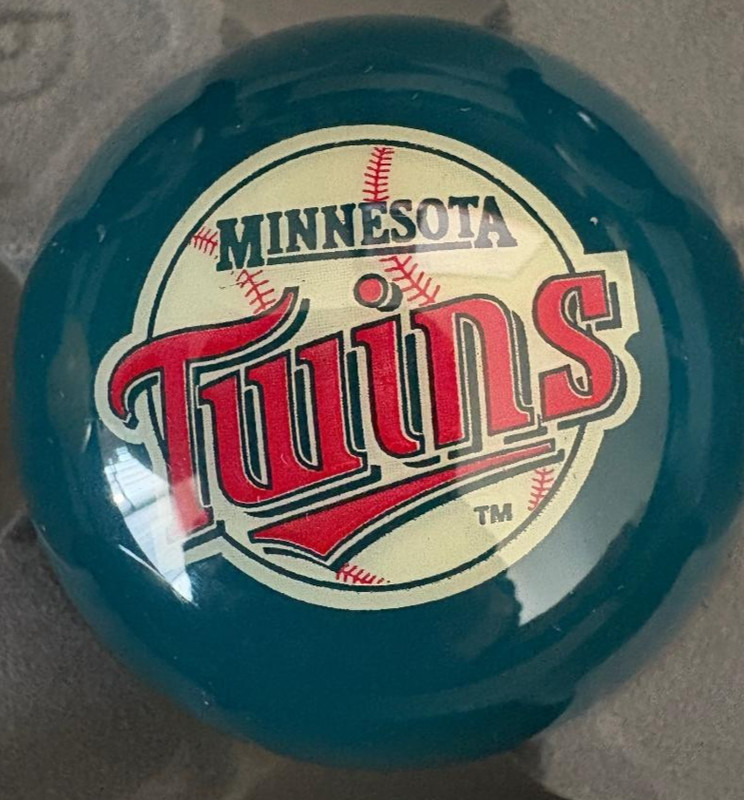 Vintage Aramith Billiard Ball 2 1/4 inch Minnesota Twins.