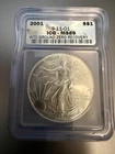 2001 Silver Eagle - WTC Ground Zero Recovery (ICG MS69)