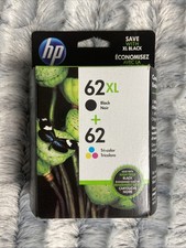 HP N9H67FN 62XL 62 Black High Yield and Tri-Color Combo Pack Cartriges