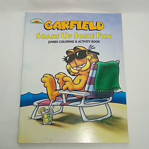Vintage GARFIELD Soaks Up Some Fun Jumbo Coloring & Activity Book ...