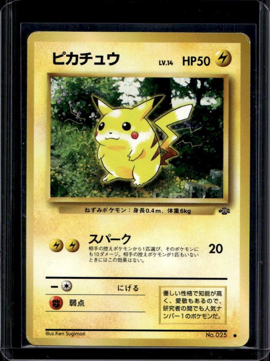 PSA8 ピカチュウ ポケモンカード 旧裏面 PIKACHU JUNGLE PIKACHU PSA 8