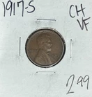1917-S LINCOLN WHEAT CENT ~ CH/VF ~NICE COIN~