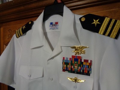 navy seal dress blues USAMM - US Navy Embroidered Badge - SEAL