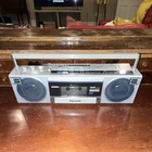 Panasonic RX-F2 Ambience Boombox Silver Cassette AM/FM Radio Headphone Jack