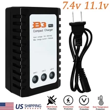 7.4v 11.1v Compact B3 Battery Charger For LIPO 2s-3s Lithium Polymer Battery