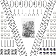 Hicarer Complete Hanging Target Gong Mounting Kit AR500 3/8" Steel Shooting Moun