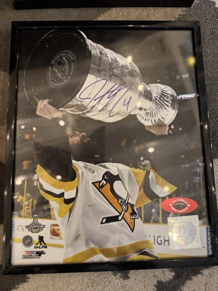 HORNQVIST SHULTZ IAN COLE RUSLAN FEDOTENKO SIGNED AUTOGRAPH PITTSBURGH PENGUINS - Image 3 of 4