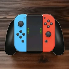 Nintendo Switch Fosmon Wireless Joy-Con Comfort Grip Black Controller Holder 