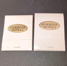 Vintage Unstruck Matchbooks Set Of 2 Stouffer Hotels Made In USA