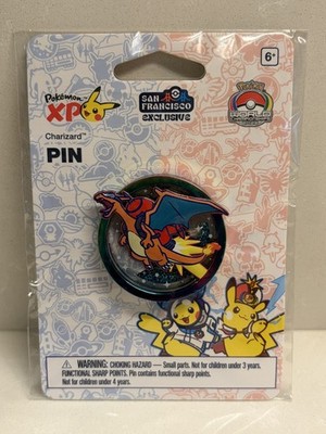 2026 Pokémon XP World Championship Exclusive Jetpack Charizard Glitter Pin
