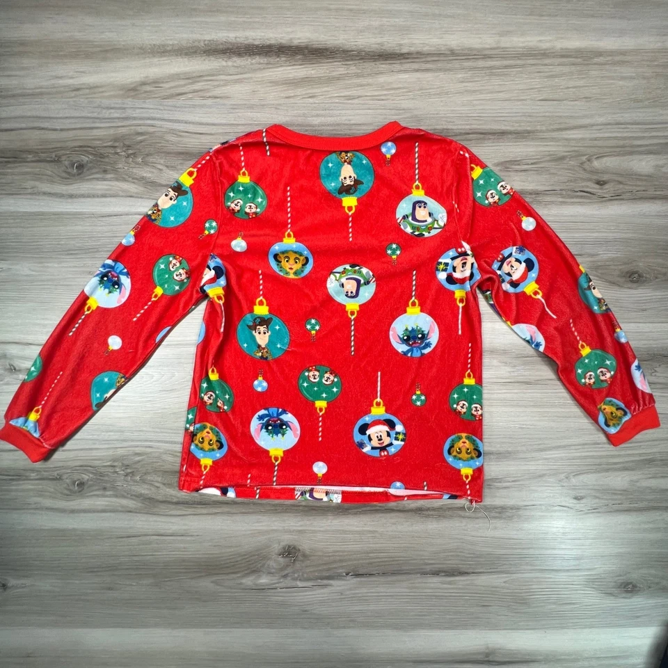 Disney 100 Niños L 10-12 Pijama Rojo Mickey Stitch Toy Story Adornos de Navidad Foto 4 de 4