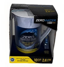 Zero Water 10-Cup Water Filter Pitcher Dispenser 5 Stage Advanced Filtration NIB