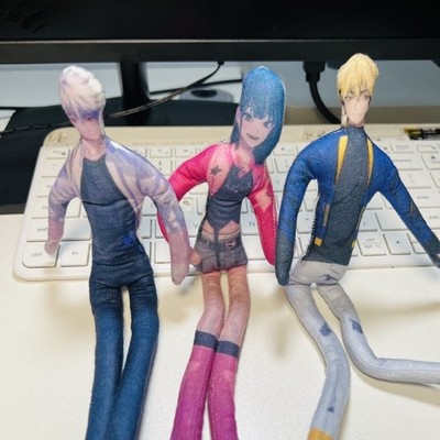 Link Click Lucas Felix Jo Vein Wired Poseable Doll Figure Abstract Art Plush Toy