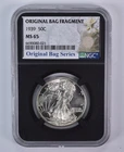 1939 Walking Liberty Half Dollar Original Bag Fragment MS65 NGC