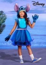 Disney Lilo  Stitch Stitch Costume Dress for Girls SIZE M missing gloves 