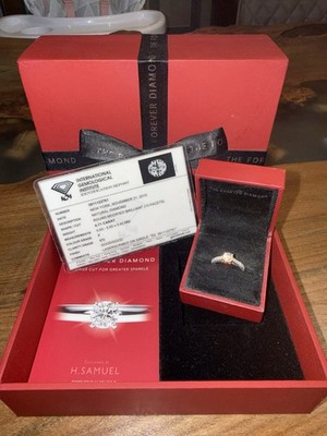 The Forever Diamant 1 Karat Diamant Verlobungsring 18 Karat Weißgold