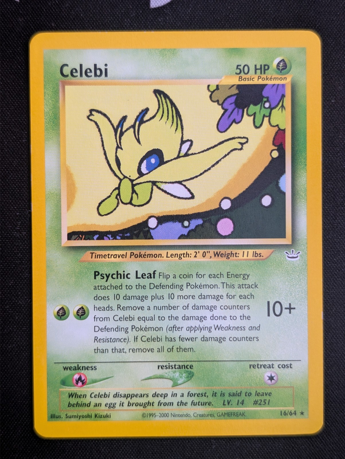 CELEBI 16/64 Neo Revelation Rare Unlimited WOTC Pokémon Card Near Mint