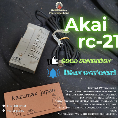 AKAI RC-21 Remote Control Unit for Tape Deck Recorder Tested | eBay