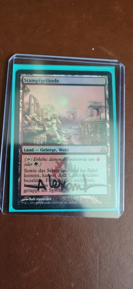 Stomping Ground Guildpact Signed German Foil Rare Maguc The Gathering  - Image 3 of 3