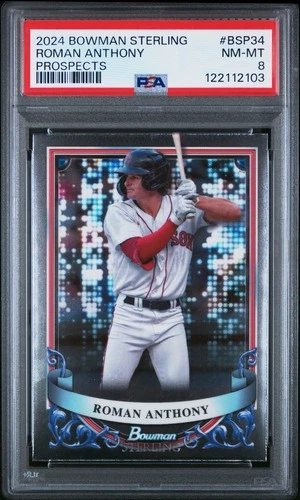 2024 Bowman Sterling - Prospect - Roman Anthony (RC) - PSA 8