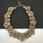 Vintage Eye Candy LA Sloane Crystal Flower Collar Statement Necklace Gold Tone — photo 3