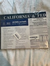 2025 California Labor Law Poster- State, Federal, OSHA Compliant Eng  Spa 