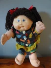 Cabbage Patch Kids Girl Doll Brown Hair Blue Eyes Hasbro OAA, Inc 1983-1990