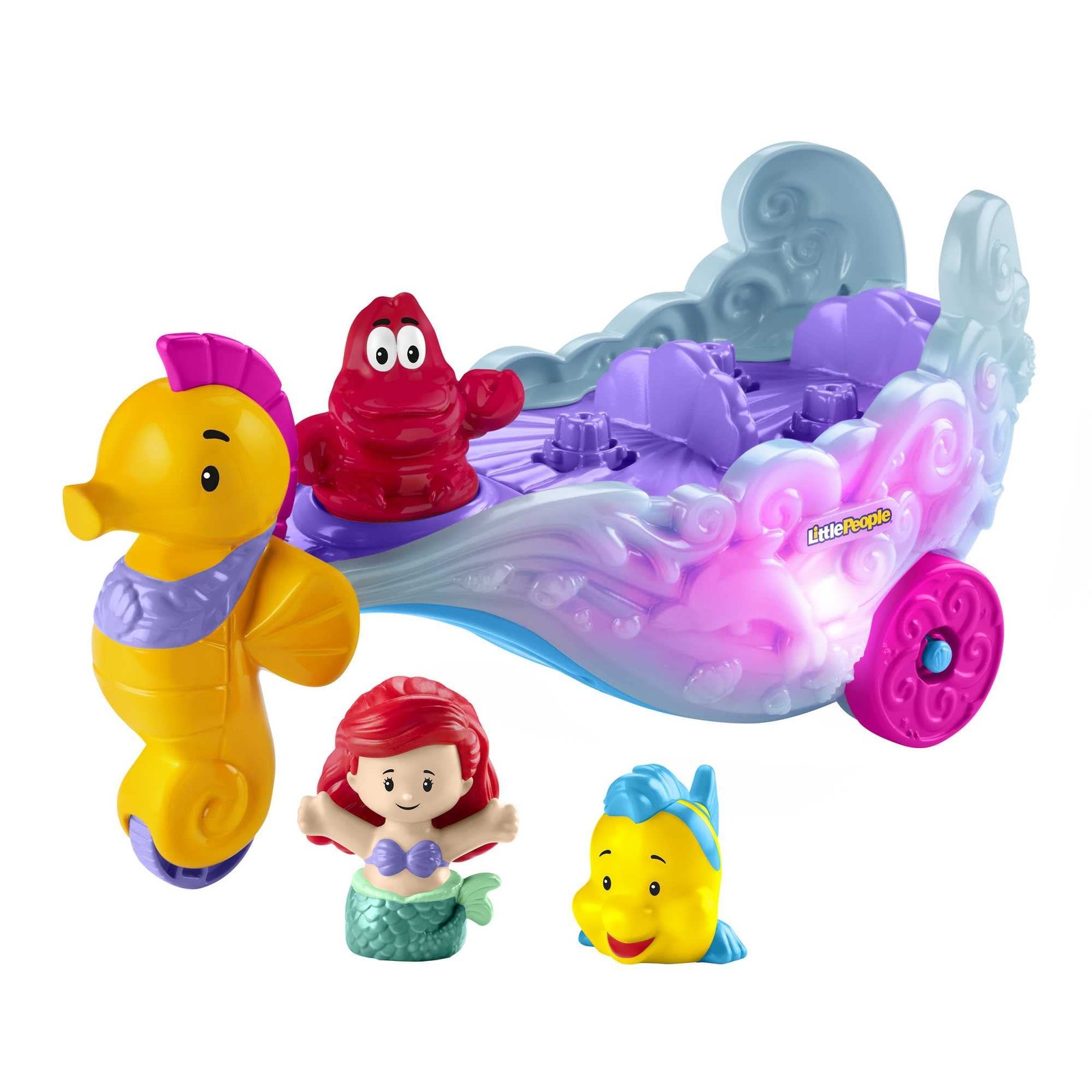 Fisher-Price Little People Toddler Toy Disney Princess Ariel's Light-Up Sea