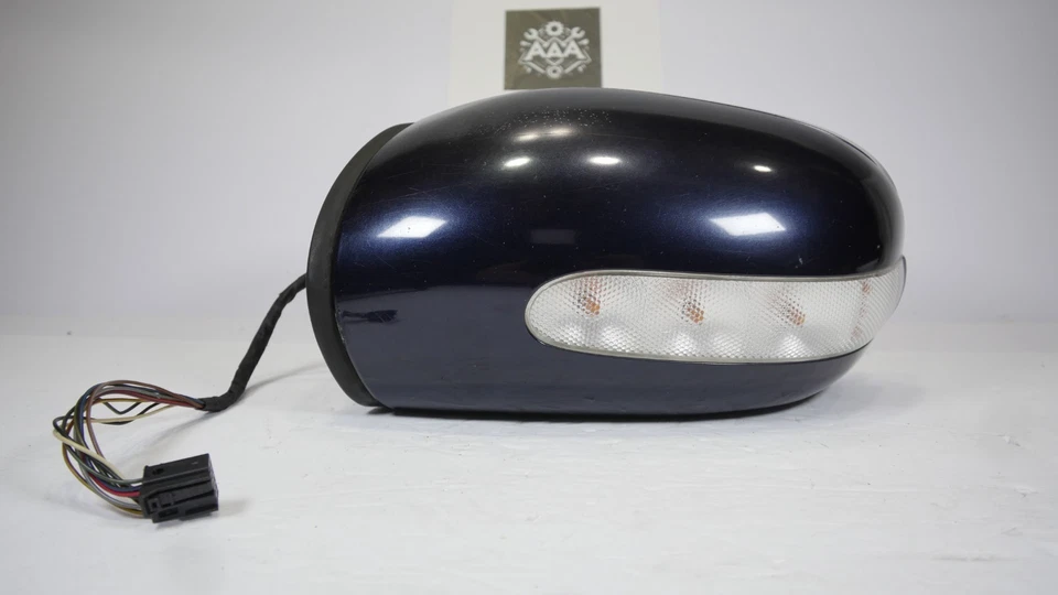 🟩 Espejo retrovisor lateral izquierdo azul conductor Mercedes-Benz C230 W203 2001-2007 OEM Foto 3 de 4