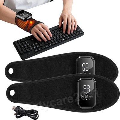 Cordless Hand Wrist Massager Pain Relief w/3 Heat Levels and 3 Vibration Modes