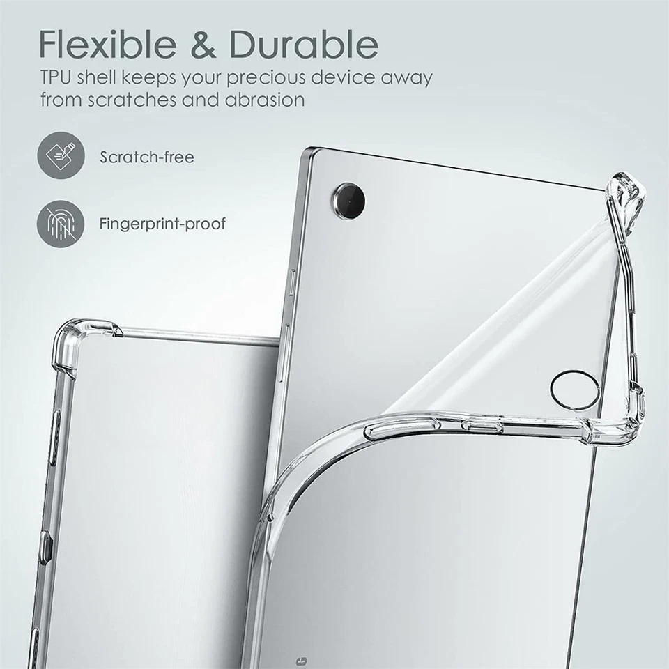 Shockproof Tablet Case For Samsung Galaxy Tab A7/S6 Lite 10.4" 2020 Transparent - Image 2 of 4