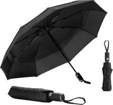 Travel Umbrella, 42 in Portable Compact Umbrellas, Automatic Open-Close Umbrella