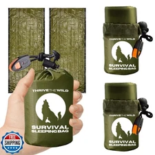 Next-Gen 2-Pack Emergency Sleeping Bags – ThermoShield™ Tech for Extreme Warm