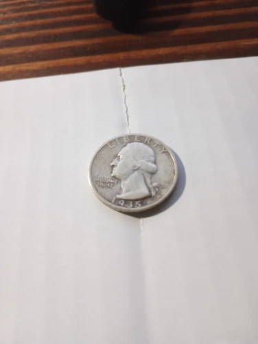 1935 GEORGE WASHINGTON SILVER QUARTER-FINE