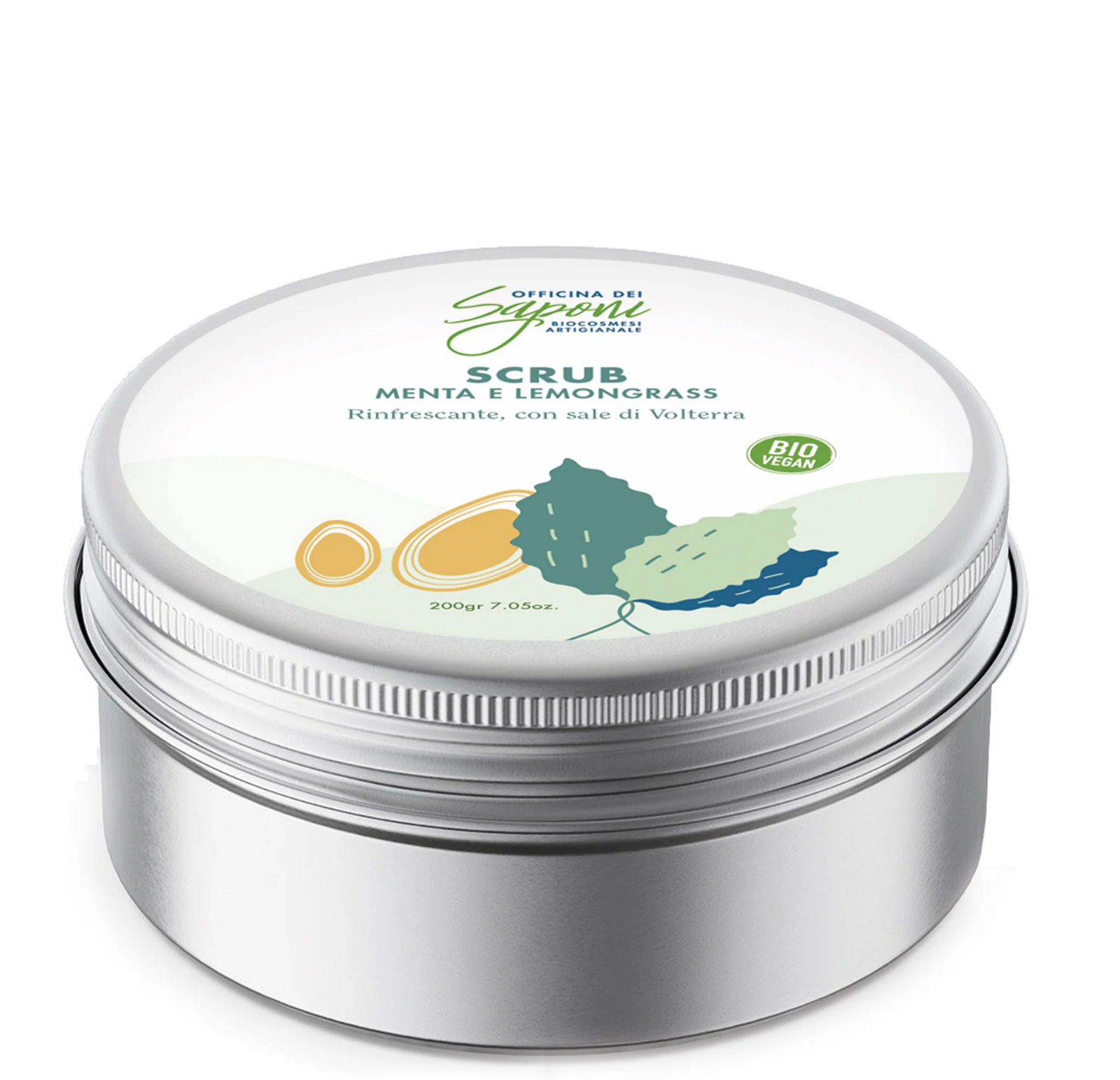 Officina dei Saponi Scrub corpo biologico Menta e Lemongrass 200 gr