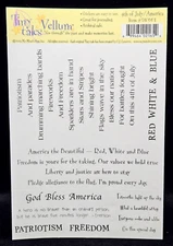 My Mind's Eye 4th OF JULY / AMERICA Tiny Tales Vellum Stickers Quotes FREE SHIP