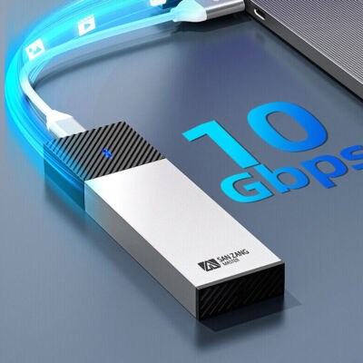 M.2 NVMe Typ C to Typ C USB 3.2 GEN 2 Adapter Externes SSD Gehäuse Case 10Gbps