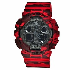 g shock army red