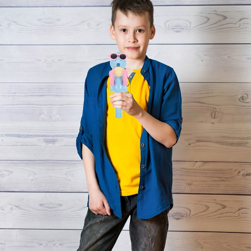 Novelty Lollipop Robot Holder Creative Kids Toy Best Gift for Children (Blue) - Bild 5 von 11