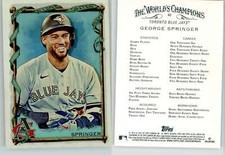 George Springer 2023 Topps Allen & Ginter Silver Portrait #40 Blue Jays