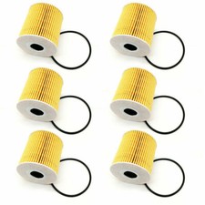 6Pcs Oil Filter HU819X For Volvo S40 S60 C70 XC70 XC90 V70 V40 1275810